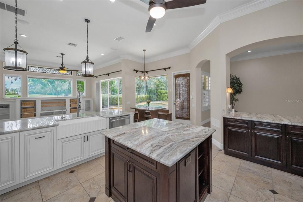 Interior, Kitchen, Pendant Lights, Recessed Lighting