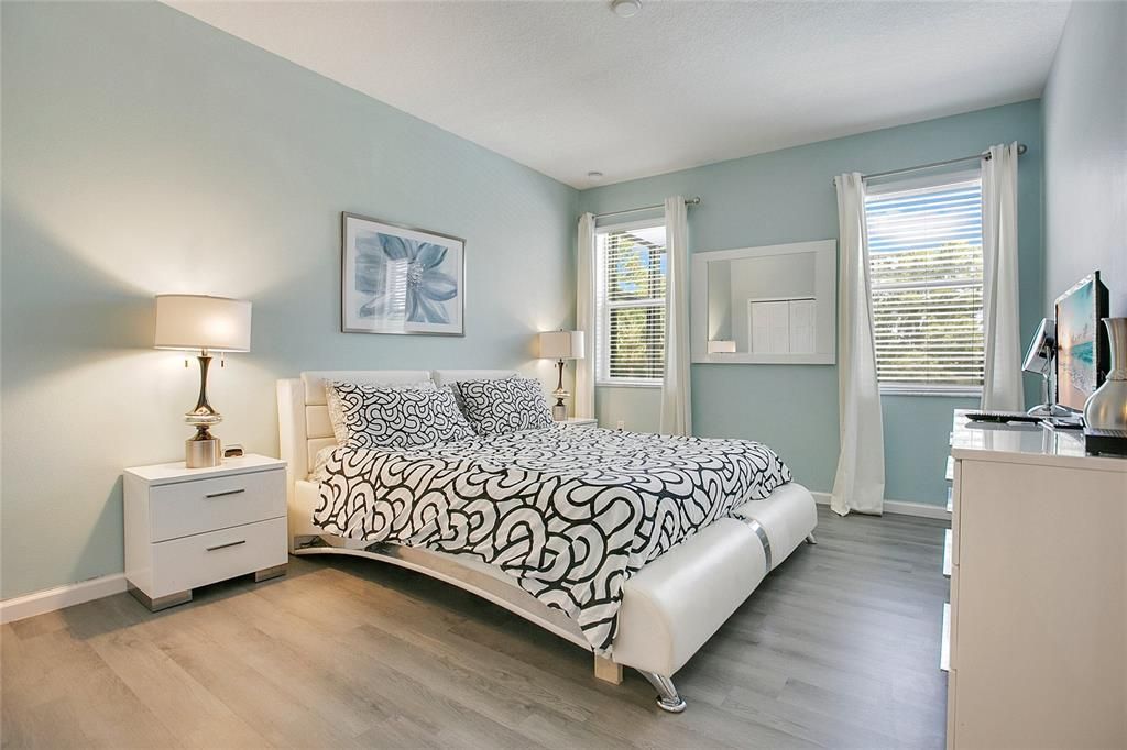 Bedroom, Interior, Wood Texture Flooring