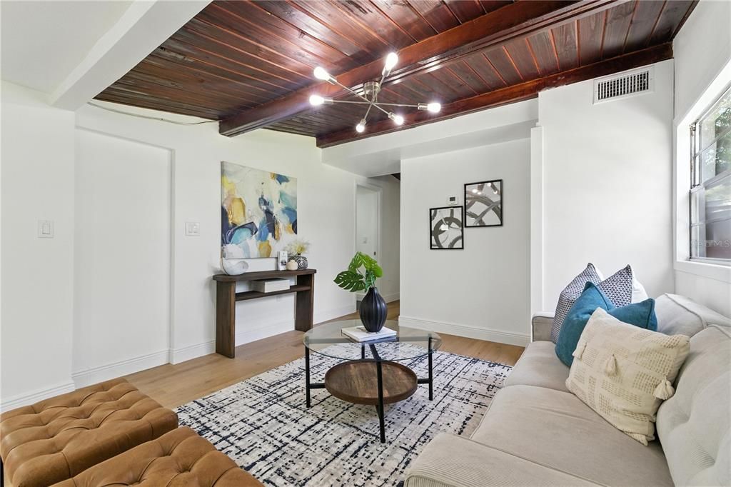 Interior, Living room, Wooden Beams, Wooden Ceilings, Wood Texture Flooring
