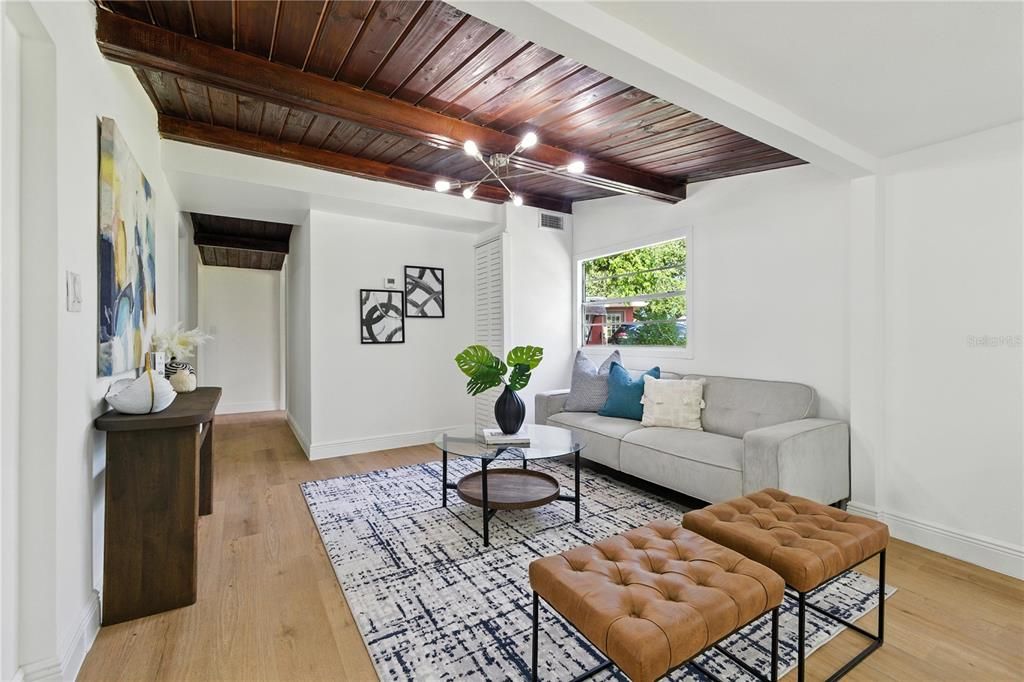 Interior, Living room, Wooden Beams, Wooden Ceilings, Wood Texture Flooring