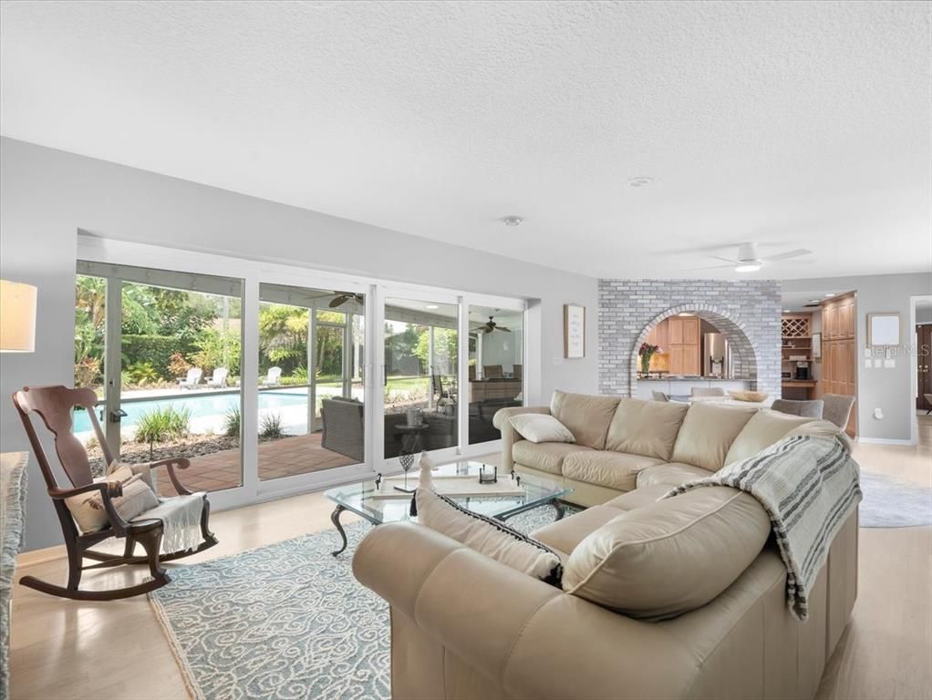 Interior, Living room, Stone Walls