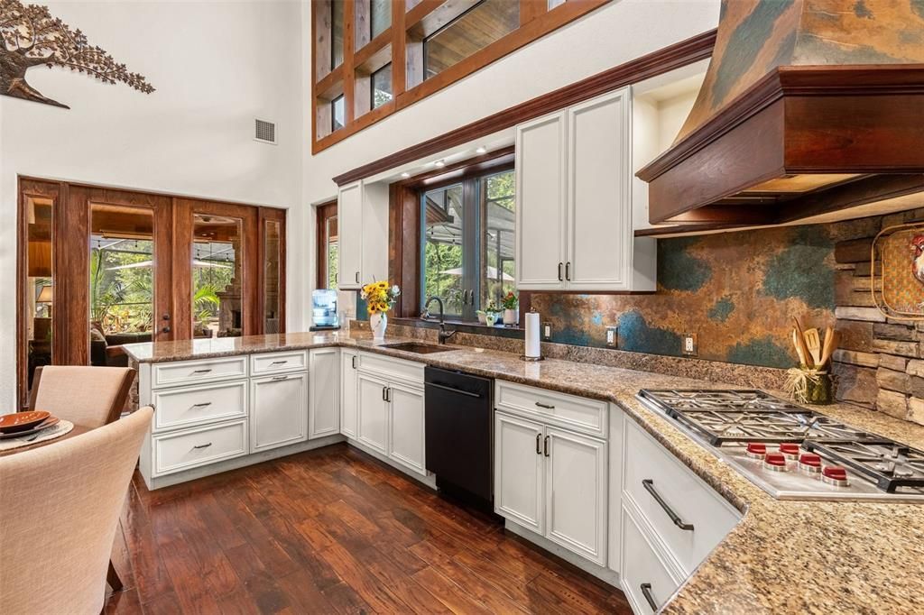Interior, Kitchen, Wood Texture Flooring