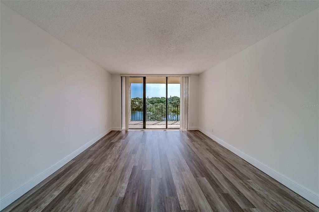Empty room, Interior, Water, Wood Texture Flooring