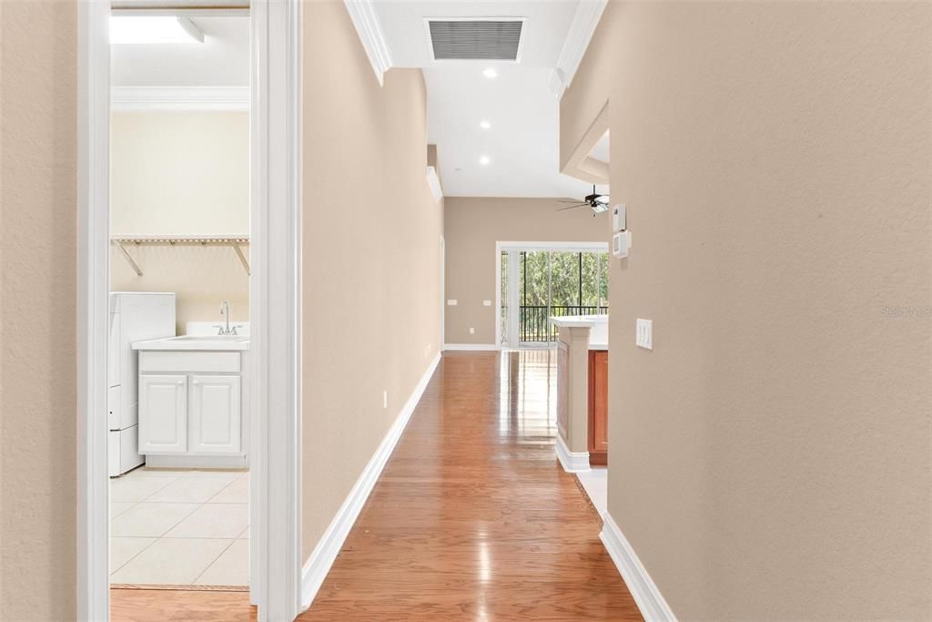 Interior, Recessed Lighting, Wood Texture Flooring