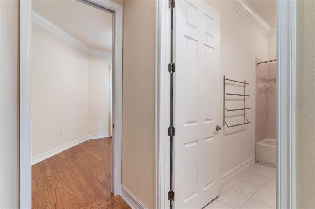 Bathroom, Glass Shower, Interior, Wood Texture Flooring