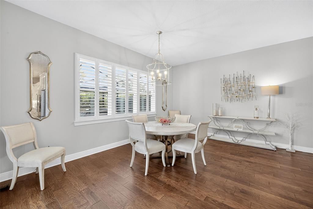 Chandelier, Dining room, Interior, Pendant Lights, Wood Texture Flooring