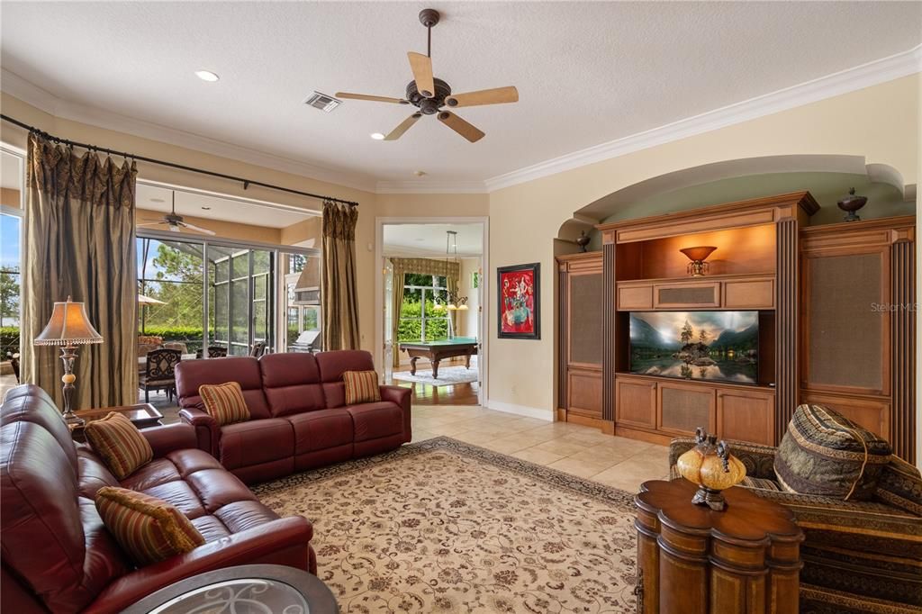 Interior, Living room, Recessed Lighting