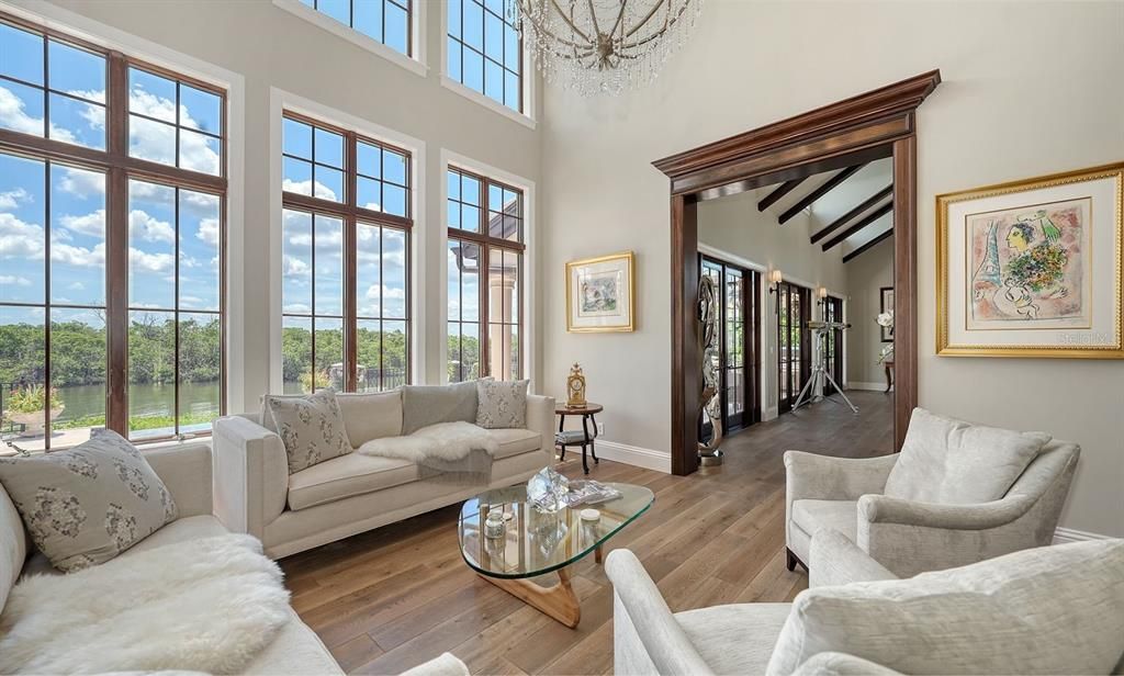 Interior, Living room, Wooden Beams, Wood Texture Flooring