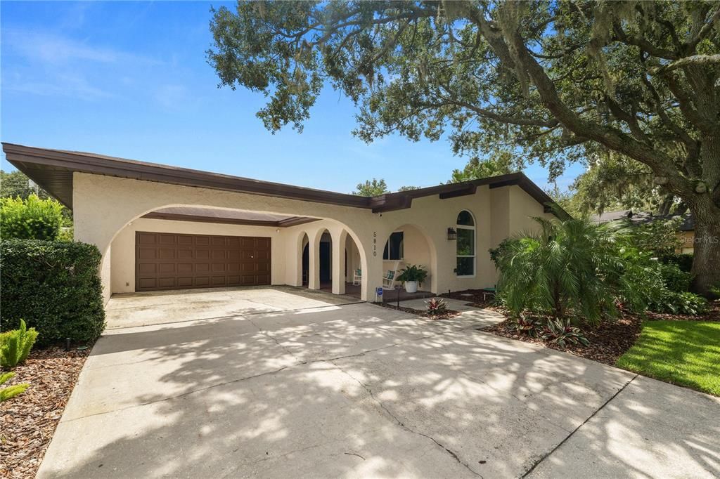 Attached, Backyard, Exterior, Facade, Spanish Mediterranean