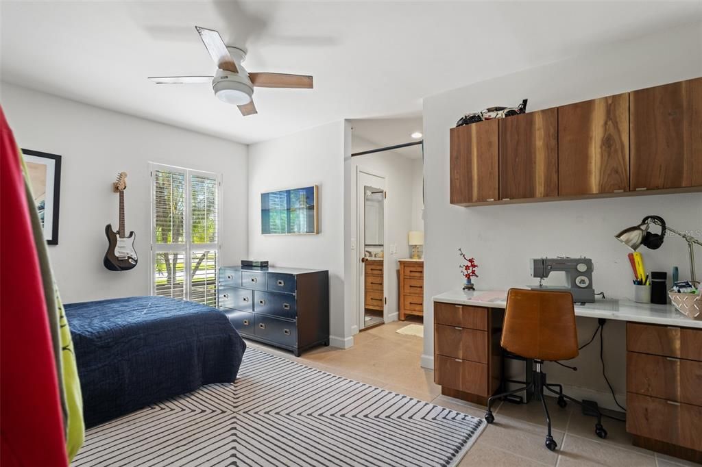 Home Office, Interior, Recessed Lighting
