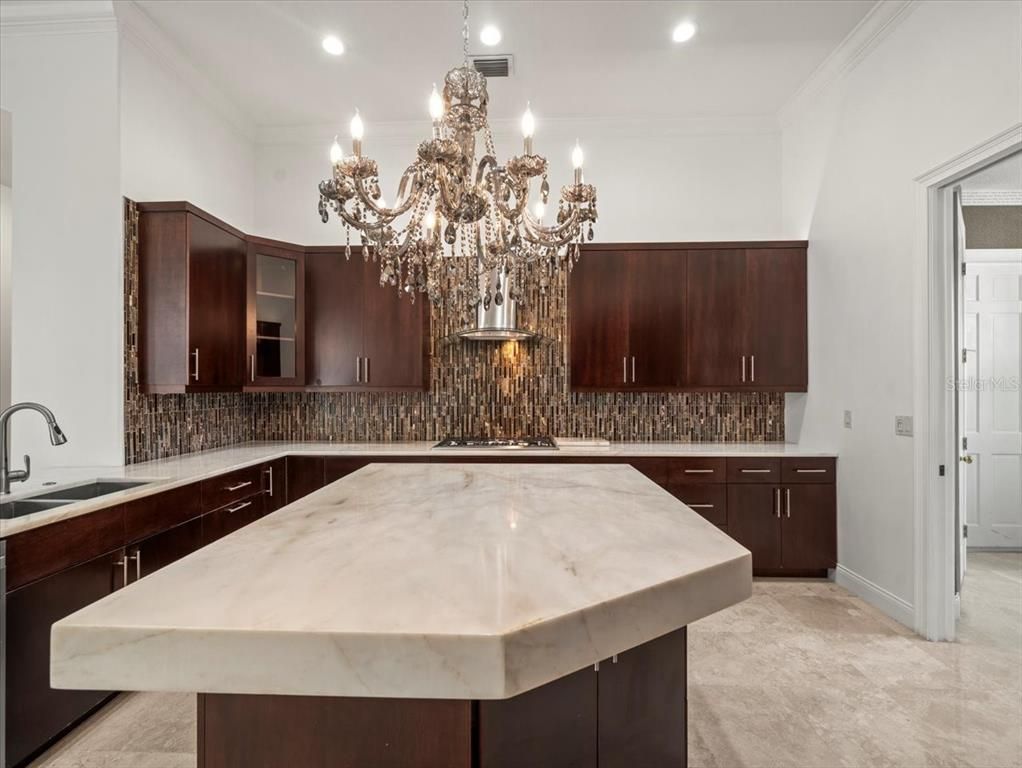Chandelier, Interior, Kitchen, Recessed Lighting
