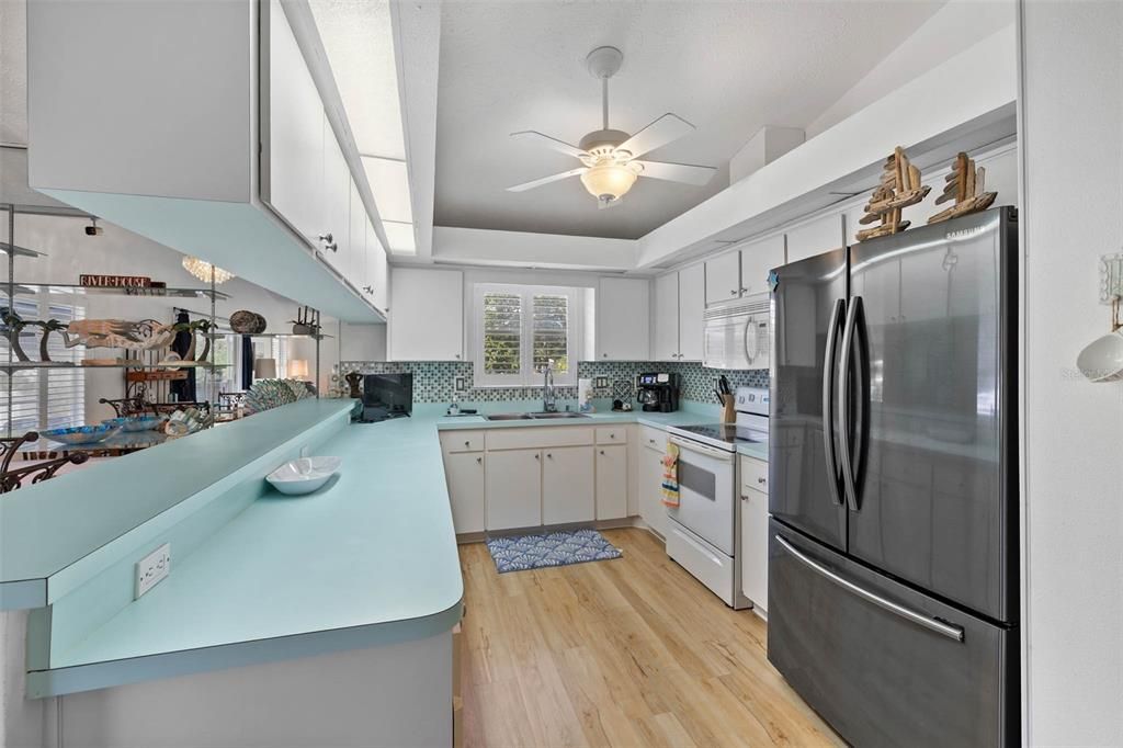 Interior, Kitchen, Wood Texture Flooring