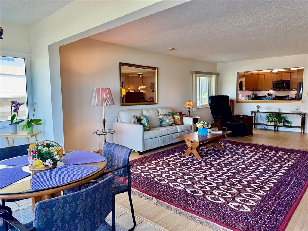 Dining room, Interior, Kitchen, Living room, Wood Texture Flooring