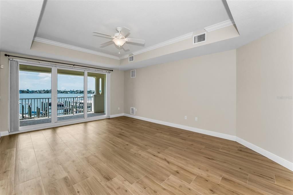 Empty room, Interior, Water, Wood Texture Flooring