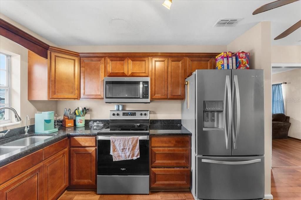 Interior, Kitchen, Wood Texture Flooring