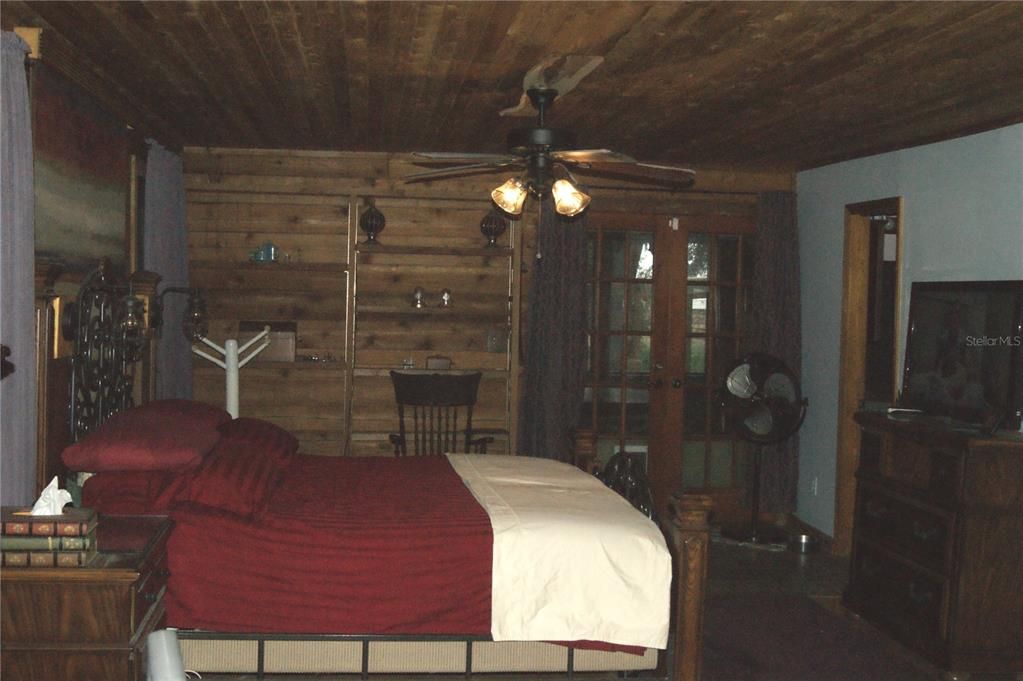 Bedroom, Interior, Wooden Ceilings, Wooden Walls