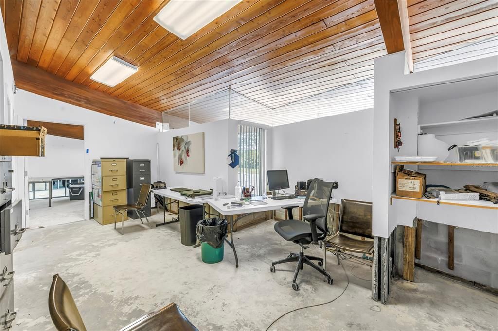 Home Office, Interior, Wooden Beams, Wooden Ceilings