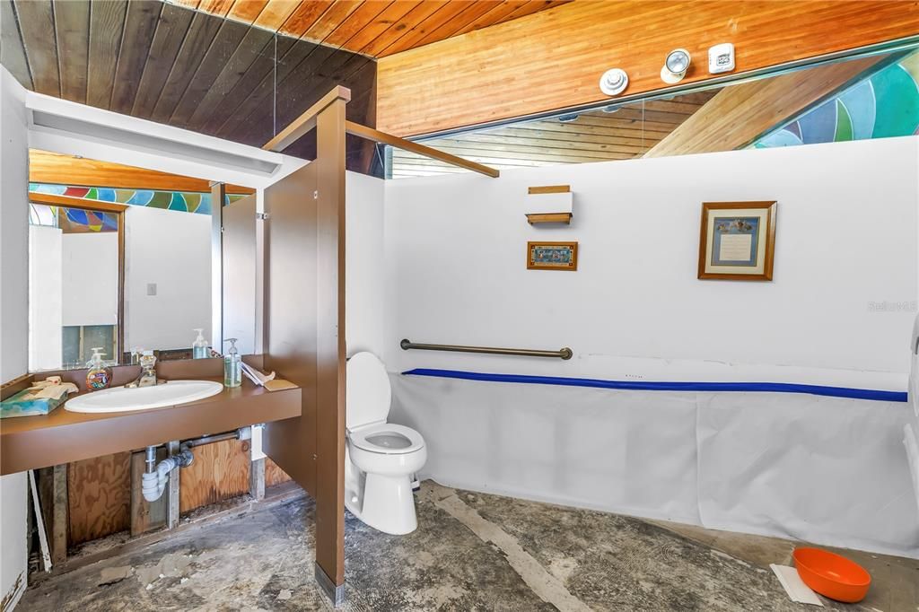 Bathroom, Interior, Wooden Ceilings