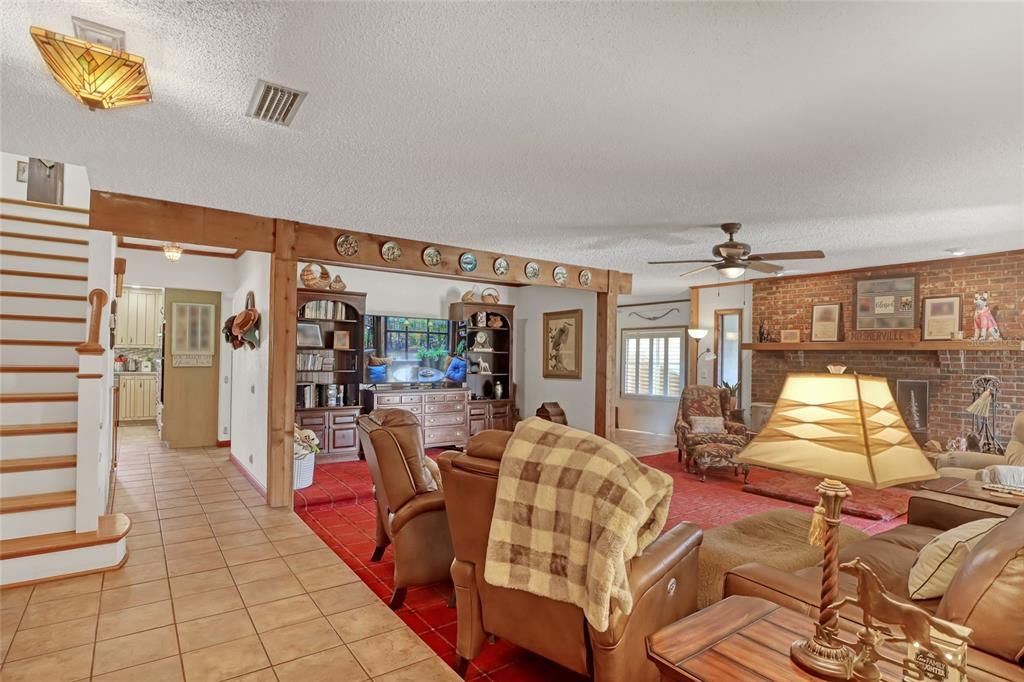 Interior, Living room, Stone Walls