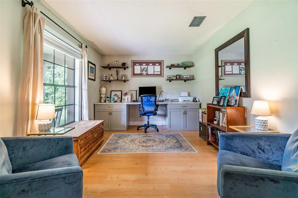 Home Office, Interior, Wood Texture Flooring