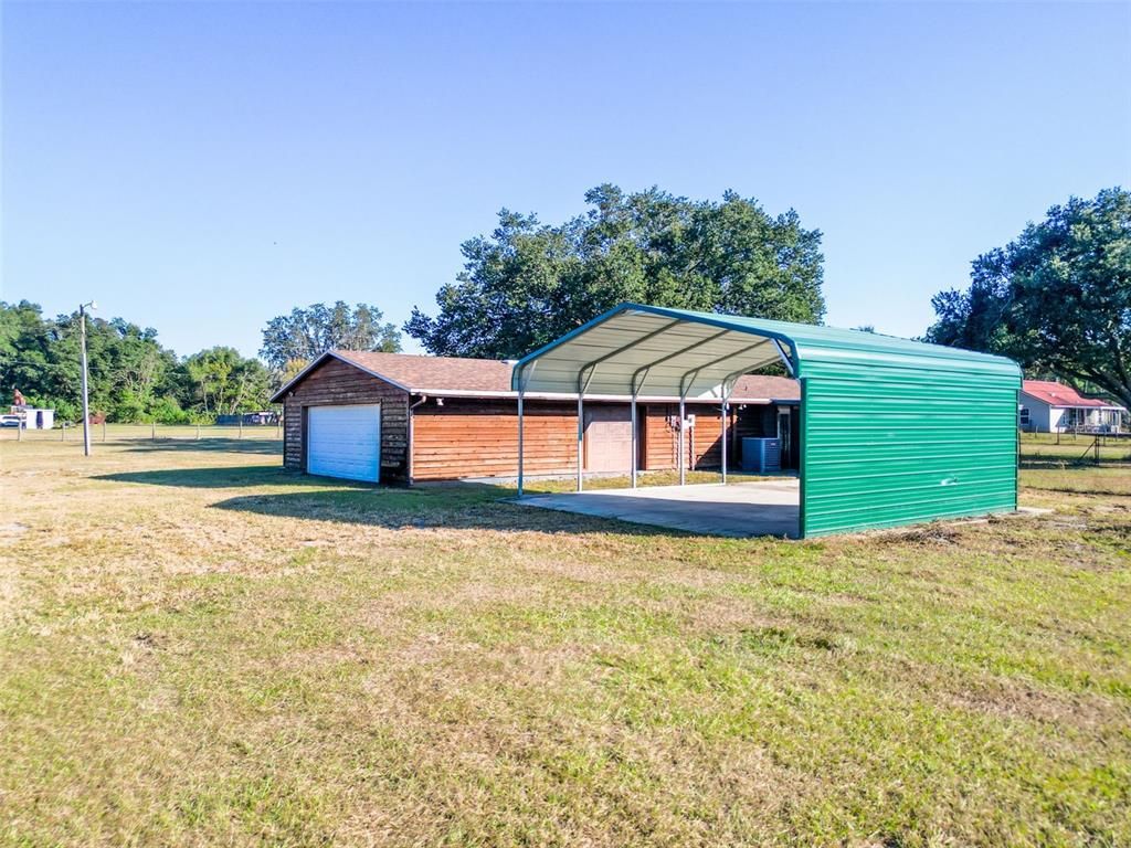 Backyard, Detached Garage, Exterior