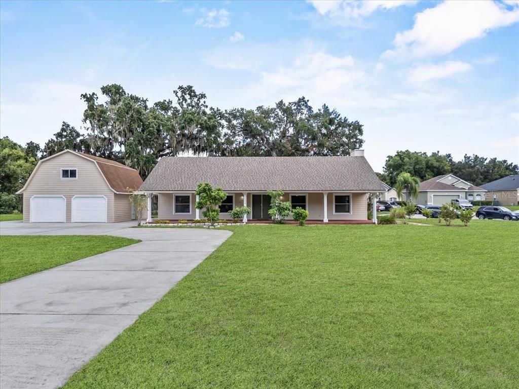 Attached, Backyard, Exterior, Facade, Ranch