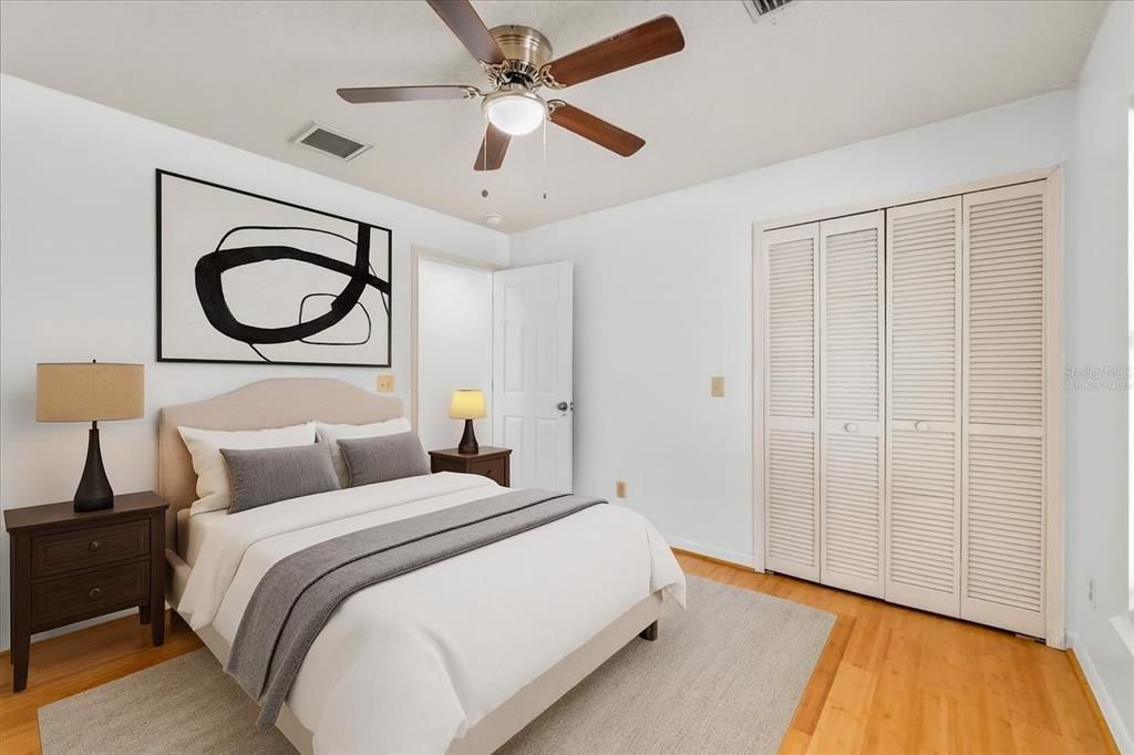 Bedroom, Interior, Wood Texture Flooring