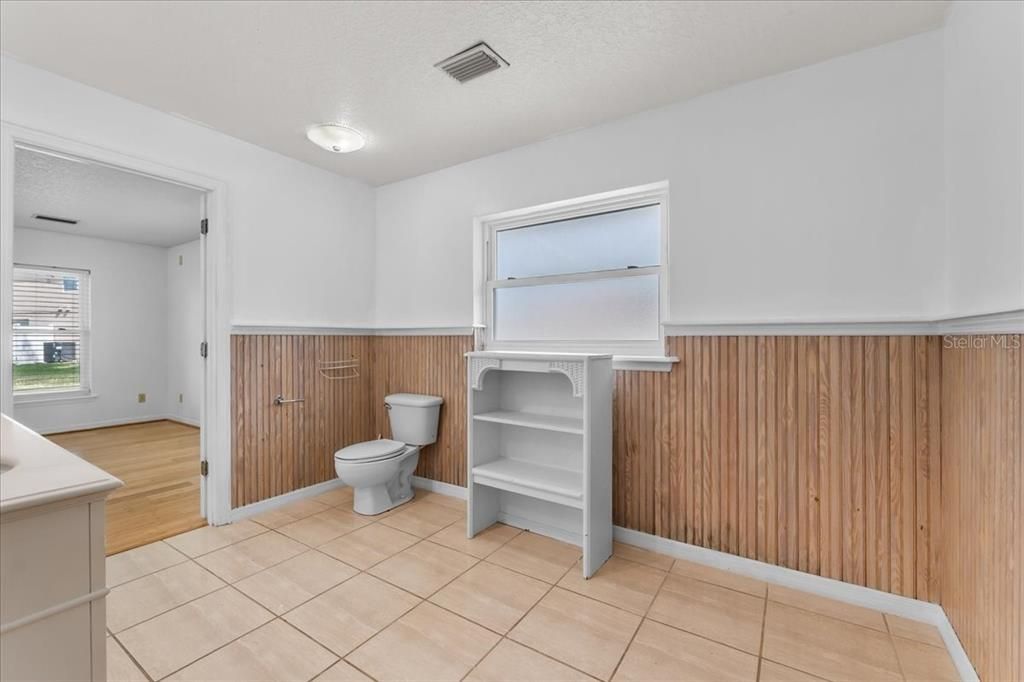 Bathroom, Interior, Wood Texture Flooring, Wooden Walls
