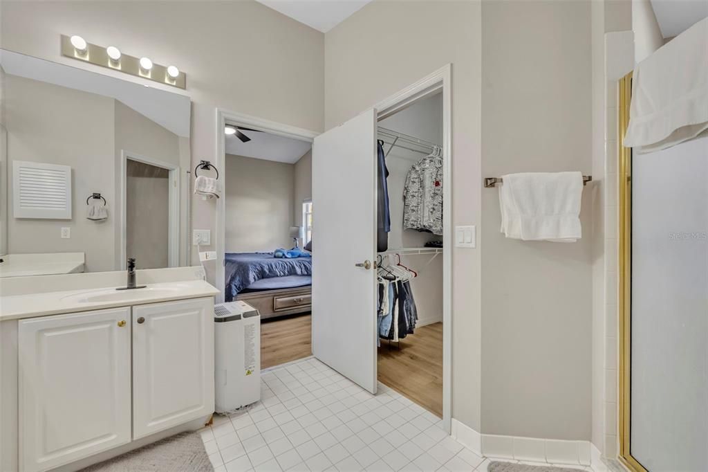 Bathroom, Dual Sink Vanities, Interior, Wood Texture Flooring