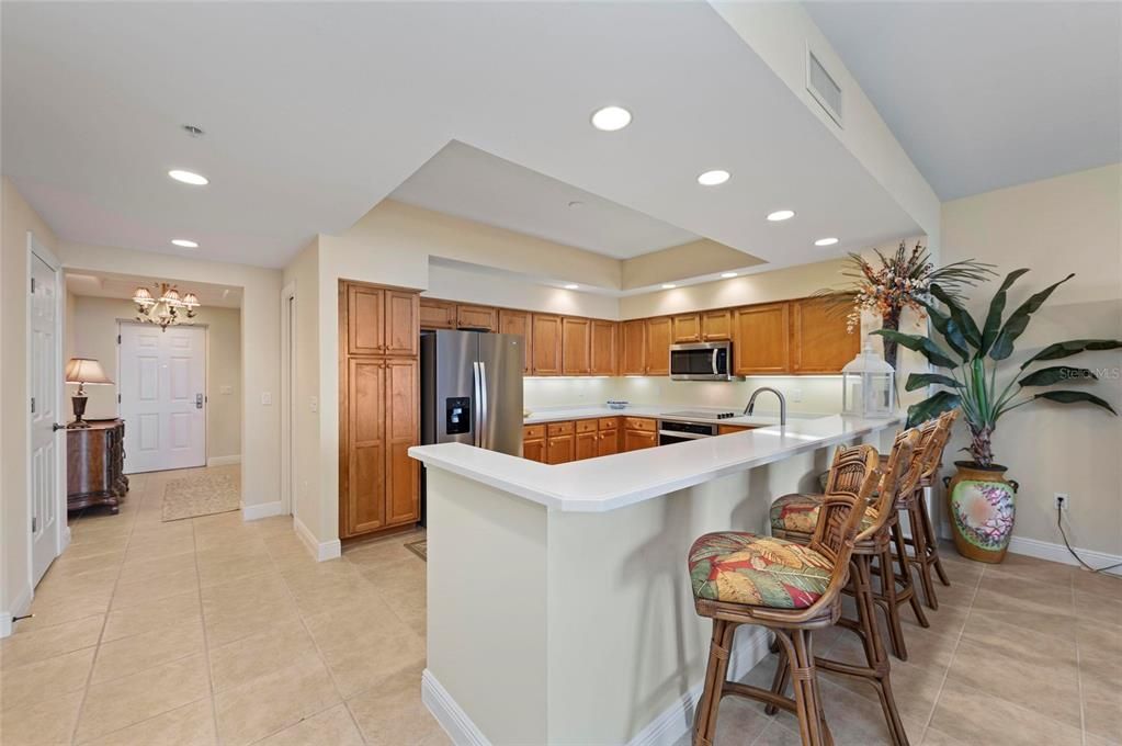 Interior, Kitchen, Recessed Lighting, Stainless Steel Appliances