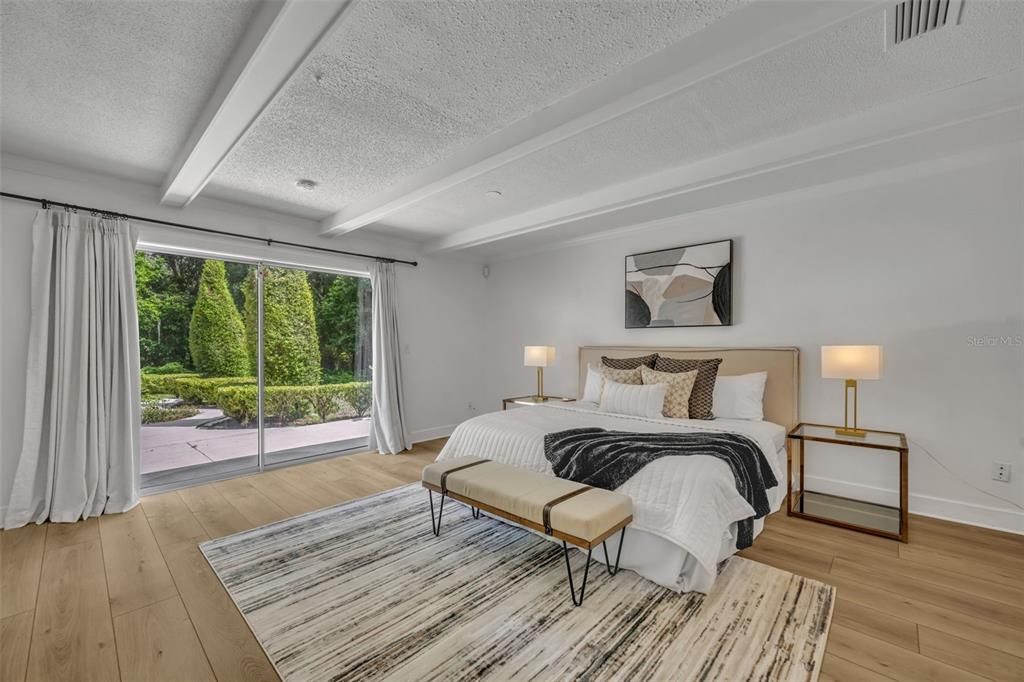 Bedroom, Interior, Wood Texture Flooring