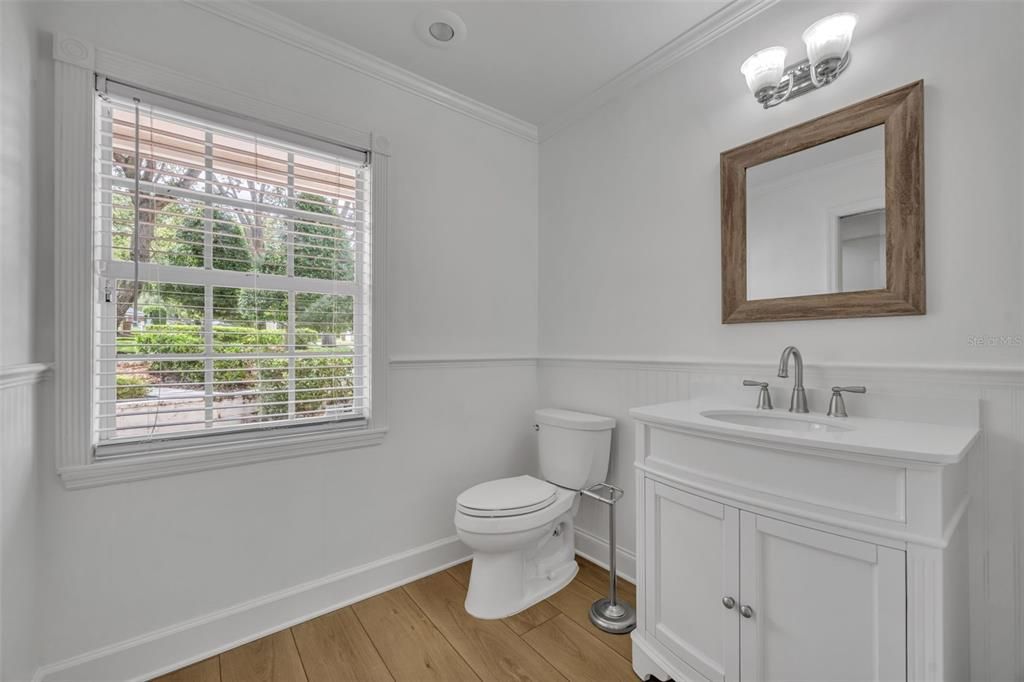 Bathroom, Interior, Wood Texture Flooring