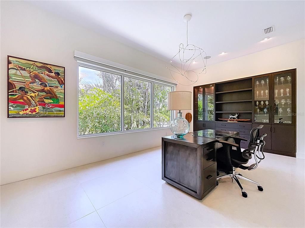 Home Office, Interior, Pendant Lights, Recessed Lighting