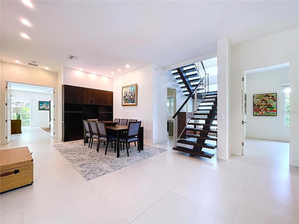 Dining room, Interior, Recessed Lighting