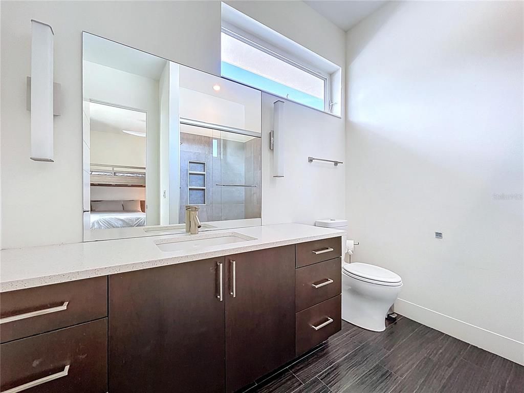 Bathroom, Interior, Wood Texture Flooring