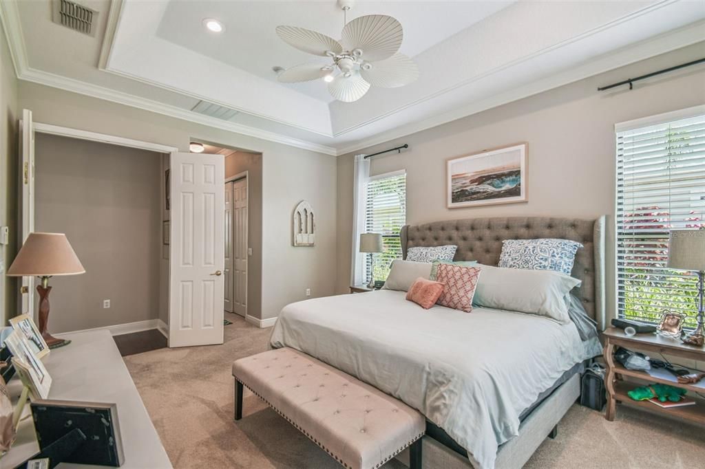 Bedroom, Interior, Recessed Lighting