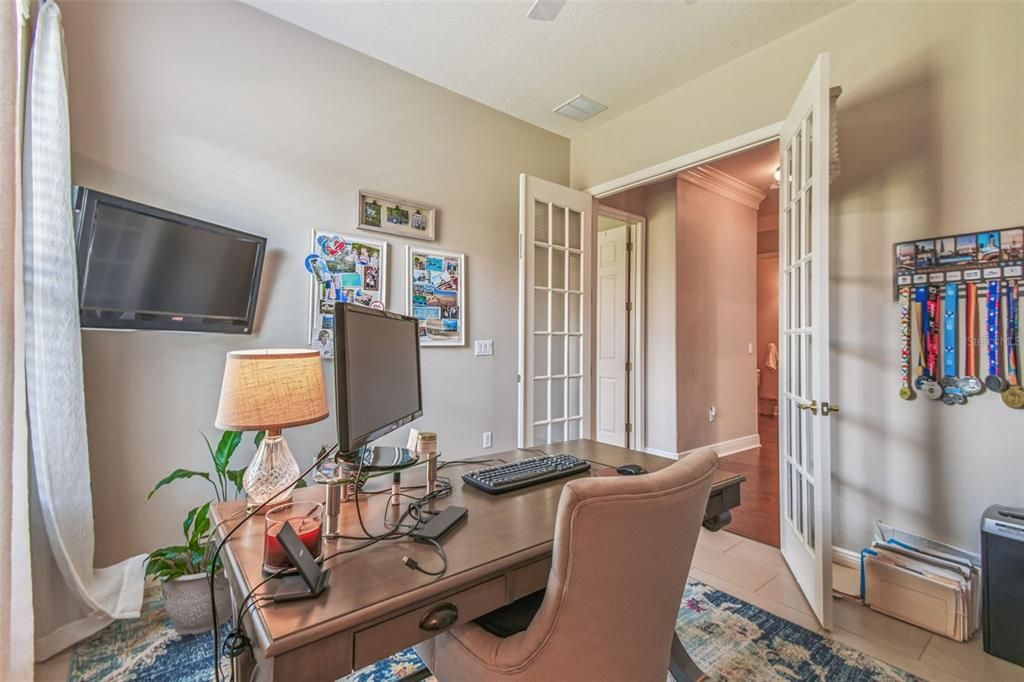 Home Office, Interior, Wood Texture Flooring