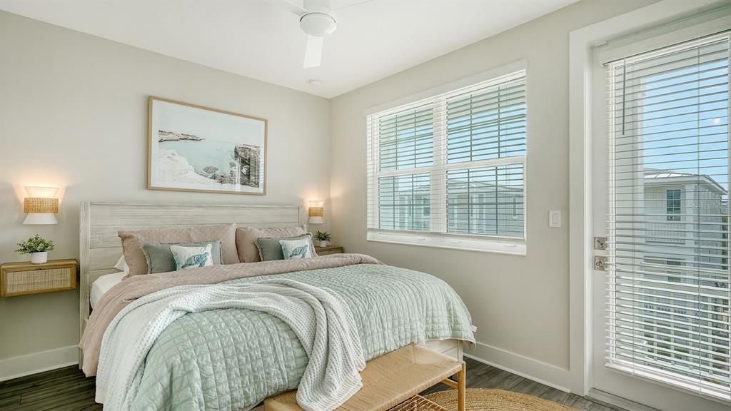 Bedroom, Interior, Wood Texture Flooring