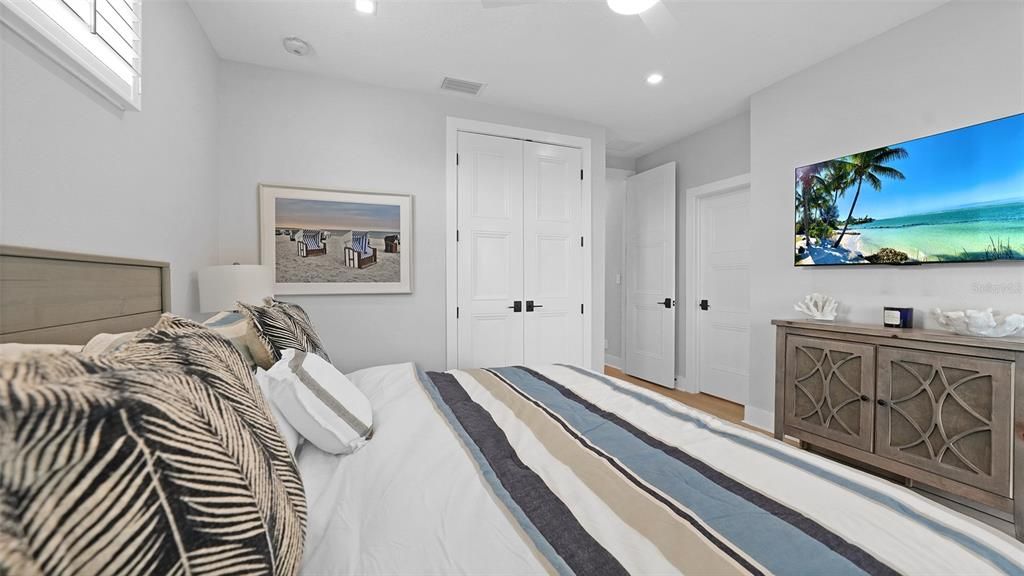 Bedroom, Interior, Recessed Lighting