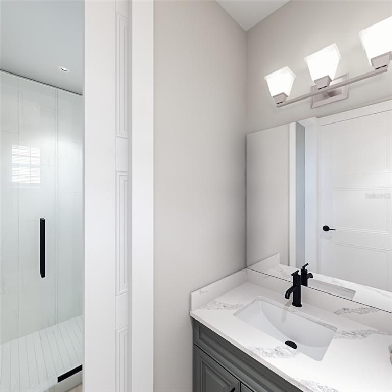 Bathroom, Interior, Recessed Lighting