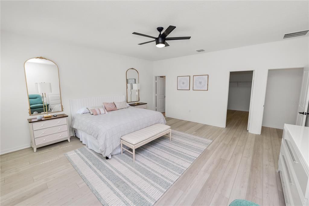 Bedroom, Interior, Wood Texture Flooring