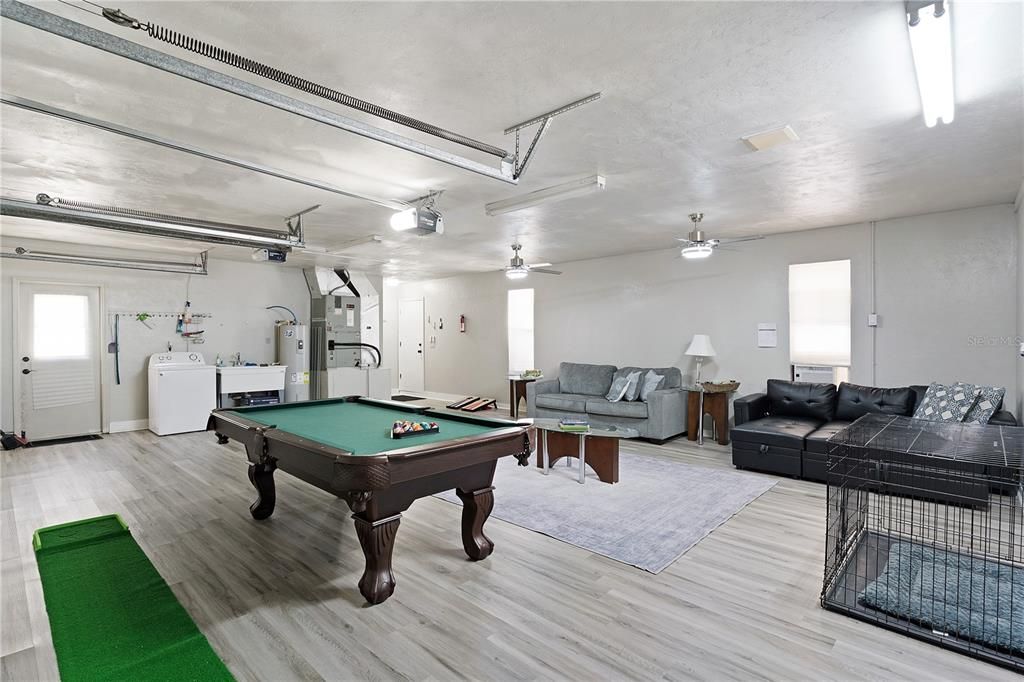 Billiard Table, Game Room, Interior, Living room, Wood Texture Flooring