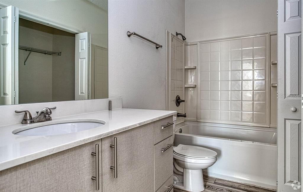 Bathroom, Interior, Wood Texture Flooring