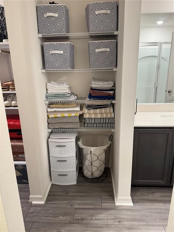 Interior, Walk-in Closets, Wood Texture Flooring