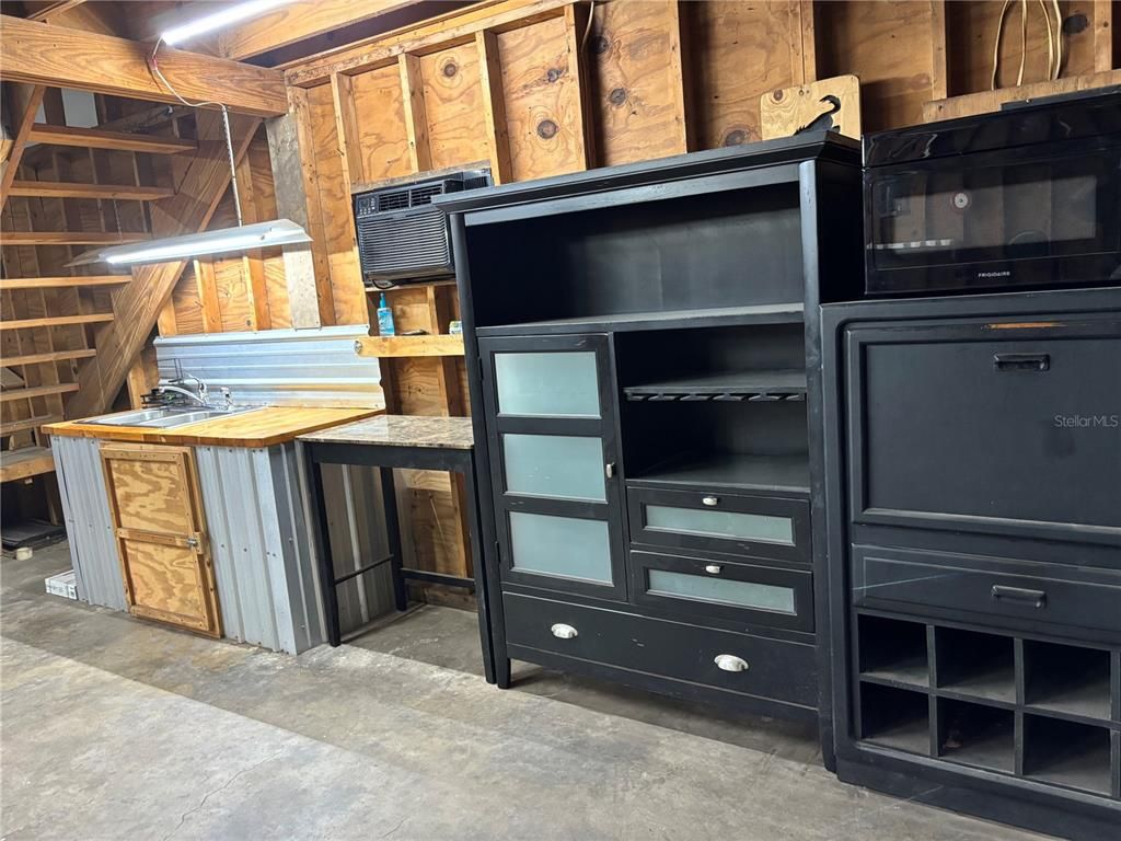 Interior, Kitchen, Wooden Walls