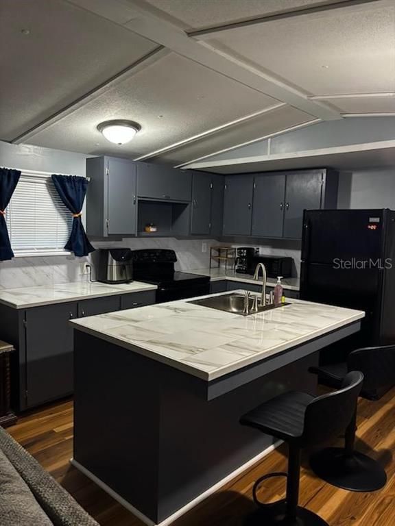 Interior, Kitchen, Wood Texture Flooring