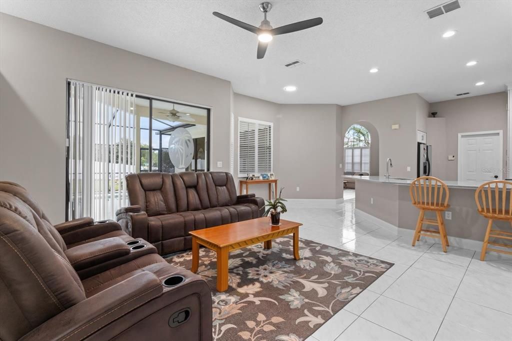 Home Theatre Room, Interior, Living room, Recessed Lighting