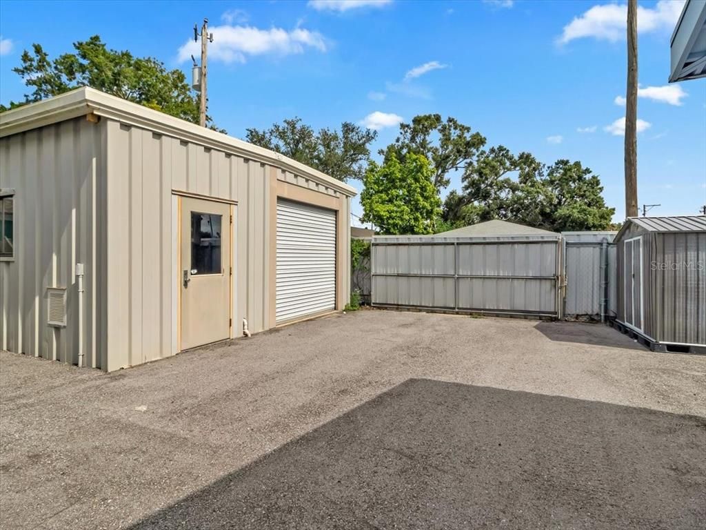 Backyard, Detached Garage, Exterior