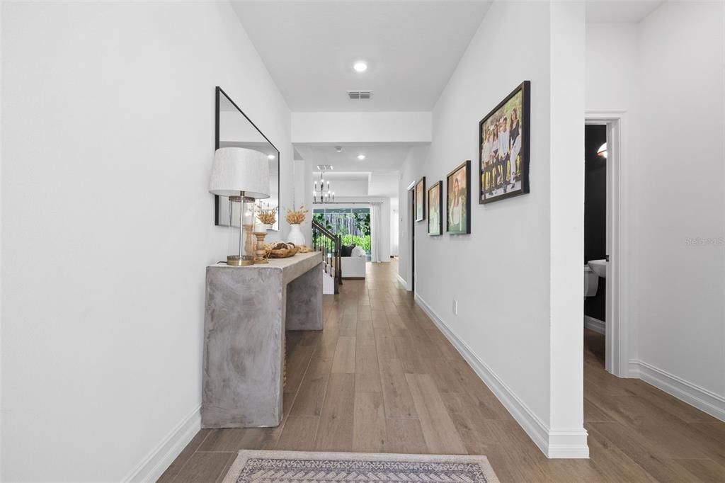 Interior, Recessed Lighting, Wood Texture Flooring