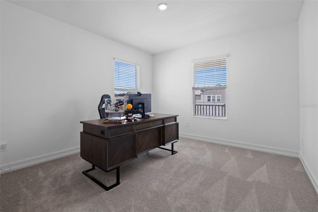 Home Office, Interior, Recessed Lighting
